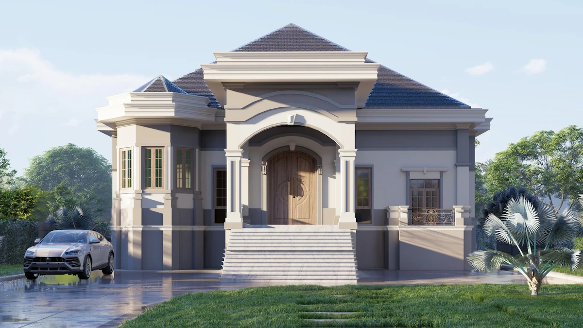 Rumah Klasik Mediterania 1 Lantai